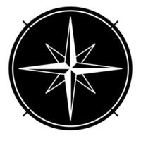 Compass for navigation symbol icon vector