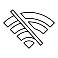 Lost Connection icon, no signal vector