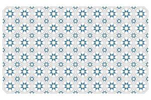 A blue and white geometric pattern with stars vector