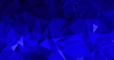 Abstract blue geometric background with triangles and low poly design. vector