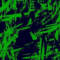 Abstract green and blue seamless pattern with chaotic lines and dots. vector