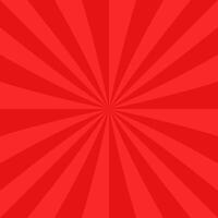 Red abstract ray burst background vector