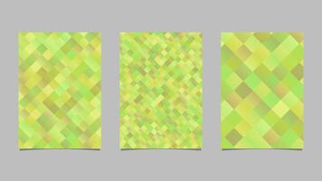 Gradient geometrical trendy square flyer template background set vector