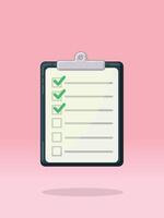 To Do List Tasks Schedule Completed vector