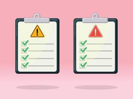 To Do List Triangle Warning Notice vector