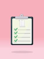 To Do List Invoice Billing Checks vector