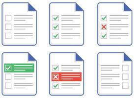 Checklist File Tick Box Tasks Document vector