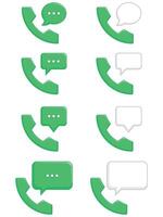 Telephone Speaking Empty Chat Dialogue Balloon vector