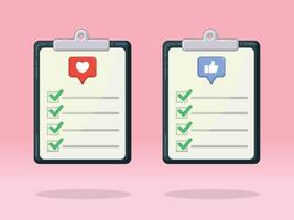 To Do List Like Love Engagements vector