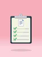 To Do List File Document Checks vector