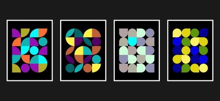 Minimalist Abstract Background Poster and Cover Design Set. Abstract Shape Background for Magazine Brochure Flyer and Page Layout vector