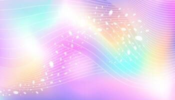 rainbow unicorn magic background. Fairy tale children illustration in mesh abstract style. vector