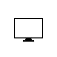 Monitor desktop computer icon trendy style vector