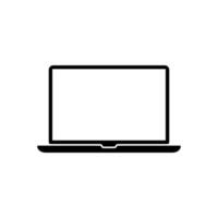 Laptop computer icon in trendy style. Notebook sign symbol vector