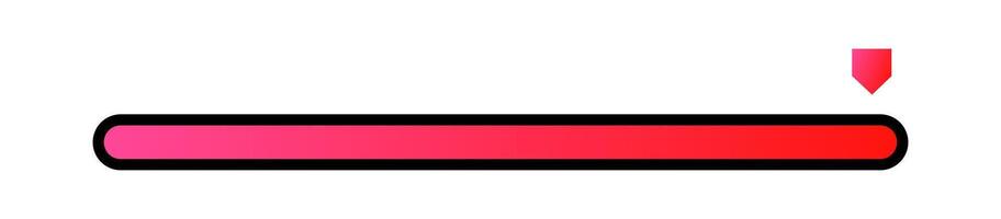 Loading bar interface. Futuristic progress design element. vector