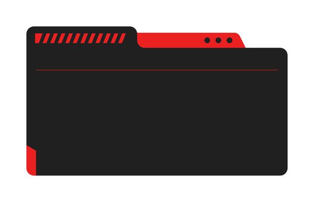 Futuristic element illustration. Colorful lower third overlay.