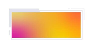 Futuristic element illustration. Colorful lower third overlay. vector
