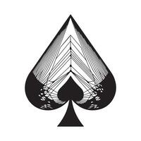 Spade Logo Design Art, Icons, and Graphics isolated on white background vector