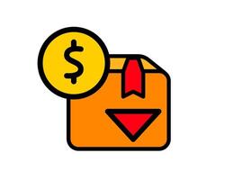 Illustration of a product available at a low or discounted price vector