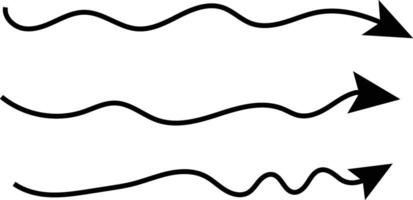 Three arrows pointing in different directions vector