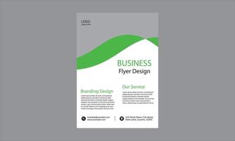 A template for a business flyer design. It features a modern and clean layout with blocks of color, primarily in orange and grey tones. vector