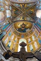 in the Cathedral of Cefalu dominates the Pantocrator. Face of Christ who is transfigured before Peter, James and John. Face that proclaims itself the light of the world. photo