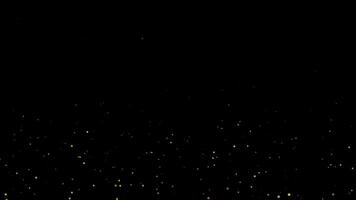 Animation loop glow orange bokah bubble particles flow up video