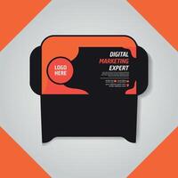 Printable and Professional Clean Modern Envelope Design vector