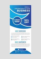 Professional with Clean Modern and Corporate Roll Up Banner vector