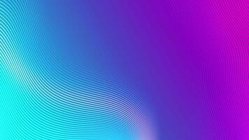 Flat colorful linear background. Modern wavy liquid with neon glow. Trendy abstract background. Blue pink gradient. Looped rainbow intro background. 4k, 60 fps. video