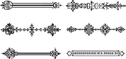 a set of decorative borders and borders vector
