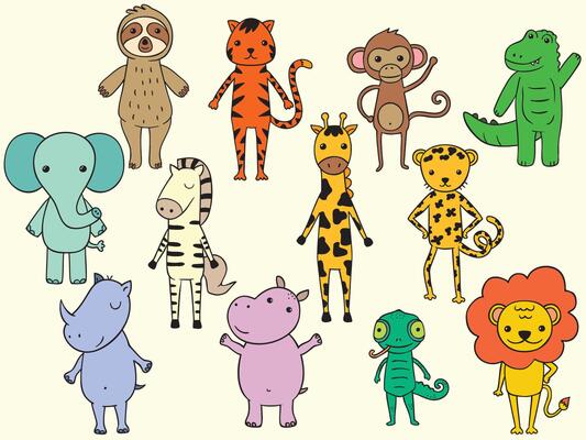 Animal Jungle Characters
