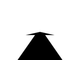 an arrow pointing down on a white background vector