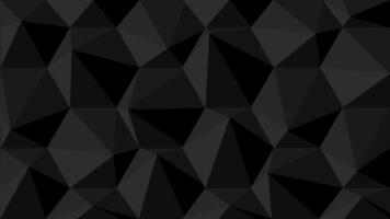 black polygonal background with triangles vector