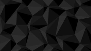 black polygonal background with triangles vector