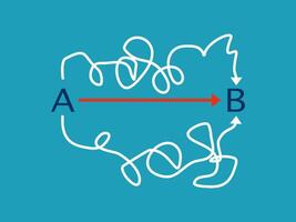 a diagram of a line with arrows pointing to the right vector