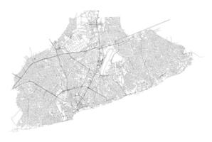 Accra Ghana,accurate map, detail Streets Roads Map,editable element template image for marketing ,product ,wall art vector