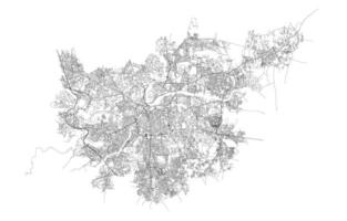 Pune India,accurate map, detail Streets Roads Map,editable element template image for marketing ,product ,wall art vector