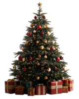 A christmas tree with presents on it png