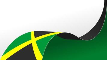 waving jamaica flag background with copy space for text. jamaica independence day vector