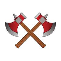 Crossed Axes Graphic in Format for Emblems and Logo Designs vector