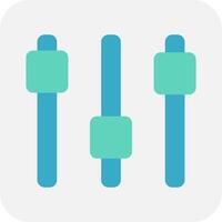 Minimalist audio equalizer icon. Simple audio equalizer icon. vector