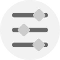 Minimalist audio equalizer icon. Minimalist audio equalizer button. vector