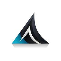 Logo design with shadow, simple primary colors. vector