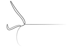 nose one line art drawing vector
