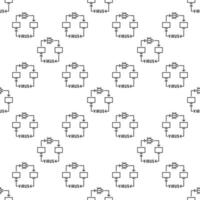 Computer Viruses and bugs linear seamless pattern vector