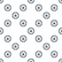 Computer Virus in Target Internet Security colored seamless pattern vector