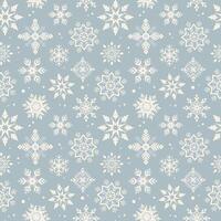 Seamless grey pattern with snowflakes in Scandinavian style. ornament for Christmas wrapping, scrapbooking, fabric swatches vector