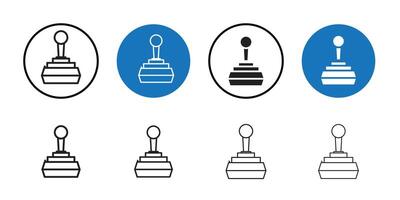 Joystick Icon Thin line art collection vector