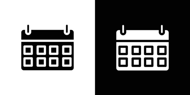 Calendar Black And White Vector Art, Icons, and Graphics for Free Download